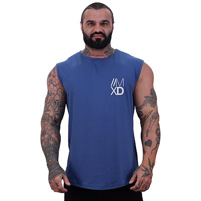 Regata Machão Longline Estampa Sem Manga MXD Conceito Logo Discreto