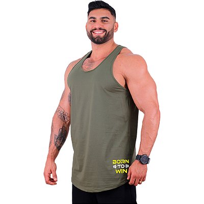 Regata Longline Masculina MXD Conceito Estampa Lateral Born To Win