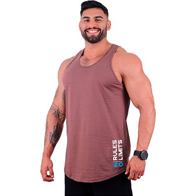 Regata Longline Masculina MXD Conceito Estampa Lateral No Rule No Limits