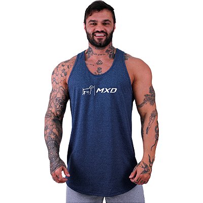 Regata Longline Masculina MXD Conceito Estampa Centralizada Cachorro