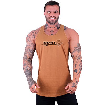 Regata Longline Masculina MXD Conceito Estampa Centralizada Cachorro Polígonos