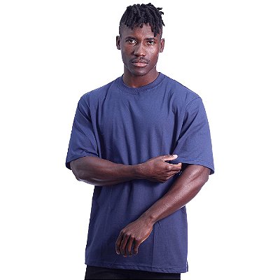 Camiseta Oversized Masculina MXD Conceito Maior Gramatura Marinho