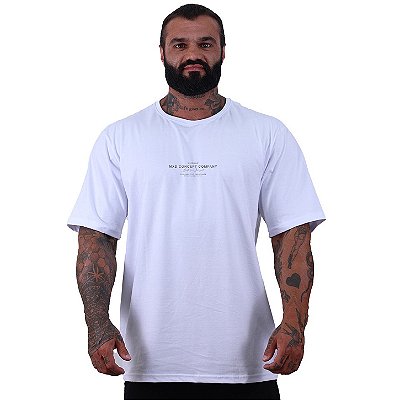 Camiseta Oversized Masculina MXD Conceito Maior Gramatura Company Branco