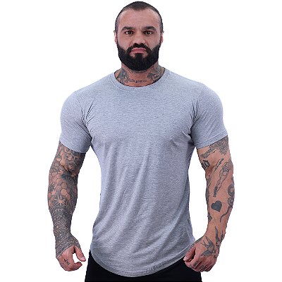 Camiseta Viscose Longline Masculina MXD Conceito LIS 96% Viscose 4% Elastano Mescla Tradicional