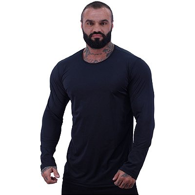 Camiseta Manga Longa MXD Conceito 90% Poliéster 10% Elastano Proteção UV 50+ Com DEFEITO Cores Sortidas