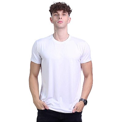 Camiseta Viscose Tradicional Premium Masculina MXD Conceito Branco