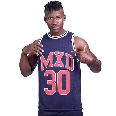 Regata Basquete Dry Masculina MXD Conceito MXD 30 Azul Marinho