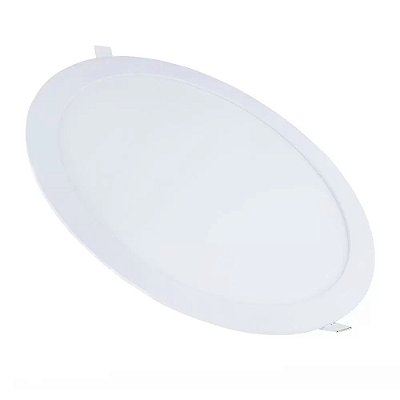Painel LED Redondo de Embutir - 24W - Branco Frio