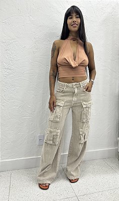 CALÇA JEANS CLARA RETA