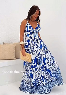 VESTIDO LONGO ALÇA TAM ÚNICO (VESTE DO P ao G)