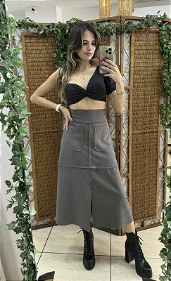 CROPPED UM OMBRO BUSTO TORCIDO TAMANHO ÚNICO (VESTE P & M)