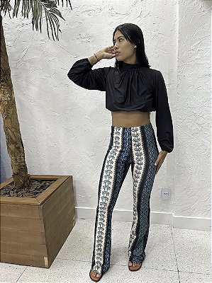 CALÇA PANTALONA TAMANHO ÚNICO (Veste P & M)