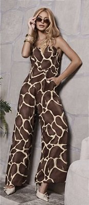 MACACÃO ESTAMPADO TAM ÚNICO (Veste do P ao G)