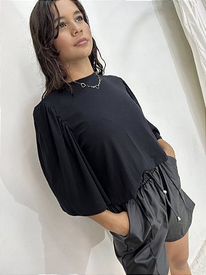 CROPPED MALHA TAMANHO ÚNICO (VESTE P e M)