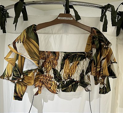 CROPPED LASTEX MANGA SOLTA