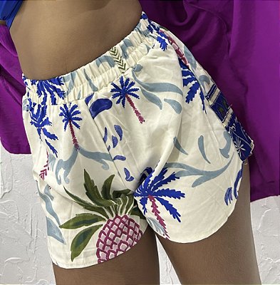 SHORT ELÁSTICO ESTAMPADO