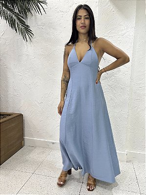 VESTIDO MIDI FRENTE ÚNICA BOLSO (TAMANHO M)