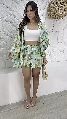 CONJUNTO 3 PEÇAS TAM ÚNICO (VESTE DO P ao G)