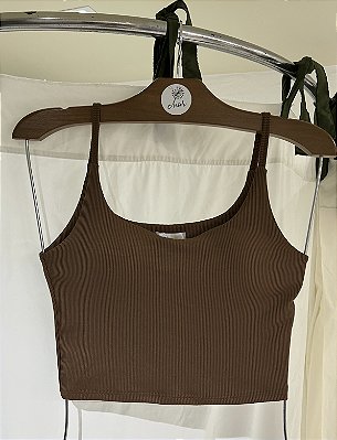 TOP CANELADO ALÇA FINA