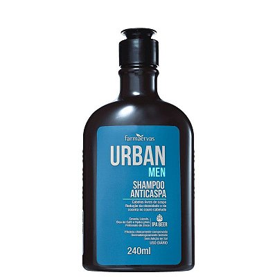 Shampoo Anticaspa 240ml - Urban Men - Farmaervas