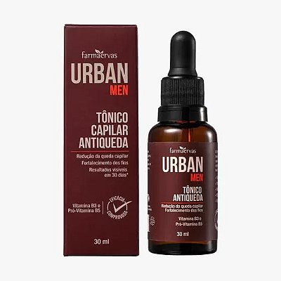 Tônico Capilar Antiqueda - Urban Men - 30ml - Farmaervas