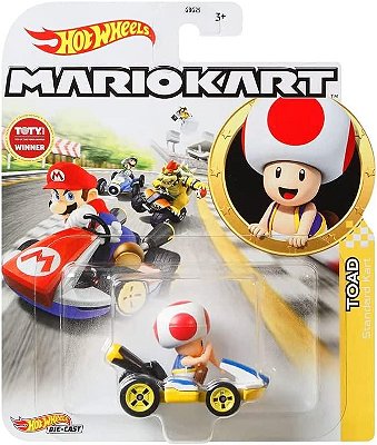Miniatura Mario Kart Toad Standard Kart Hot Wheels 1/64