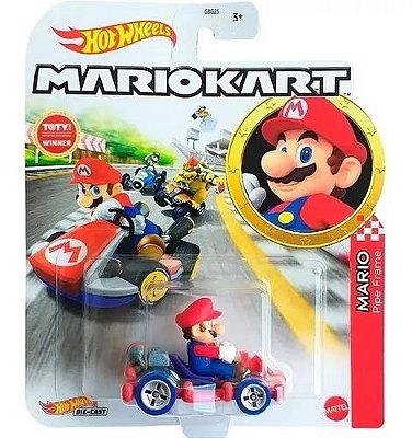 Mario Kart Mario Pipe Frame Hot Wheels 1/64