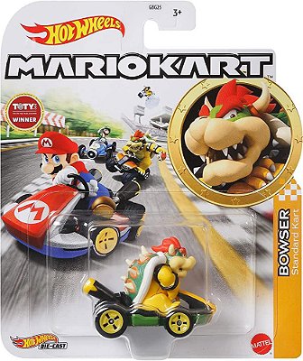 Mario Kart Bowser Standard Kart hot Wheels 1/64