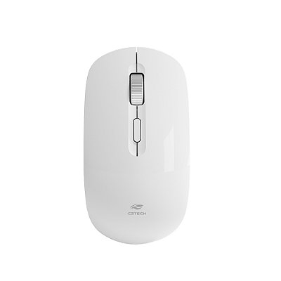 MOUSE S/FIO RECARREGAVEL M-W80WH BRANCO - C3TECH