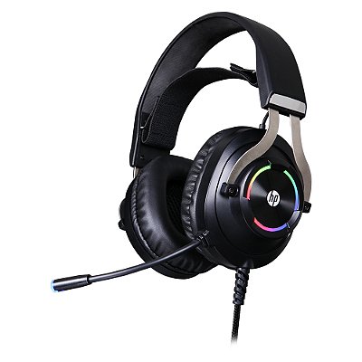 FONE C/MIC GAME STEREO 1 P2+USB H360 PRETO HP