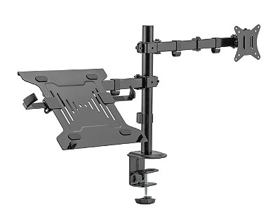 SUPORTE ESN-12 EM ACO MONITOR E NOTEBOOK, ARTICULADO EVOLUT