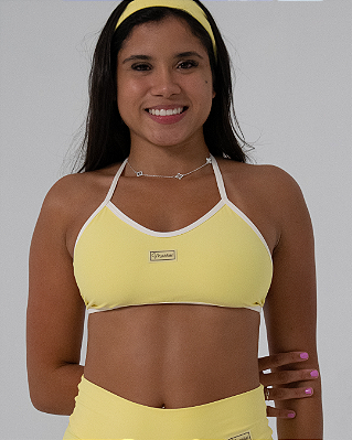 Top Luna Amarelo Manteiga c/ Off White Candy Color