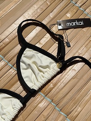 Top Cortininha Biquíni Línea