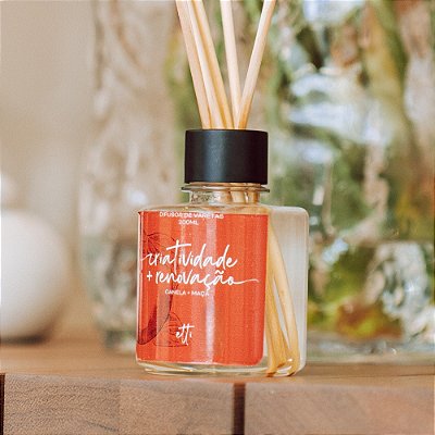Difusor de Varetas Canela e Maça 200ml | 30 dias