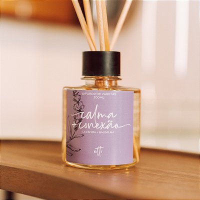 Difusor de Varetas Lavanda e Baunilha 200ml | 30 dias