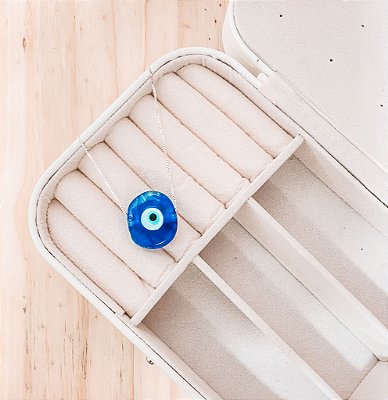 COLAR OLHO GREGO P - MURANO AZUL