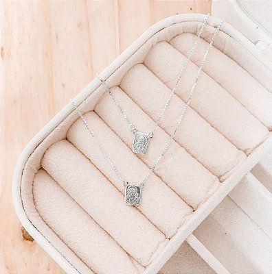 MINI ESCAPULÁRIO NSA. SRA. DO CARMO E SAGRADO CORAÇÃO