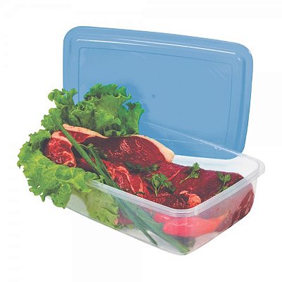 Pote Retangular 4L Transparente
