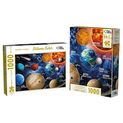 Quebra-cabeça sistema solar 1000 peças