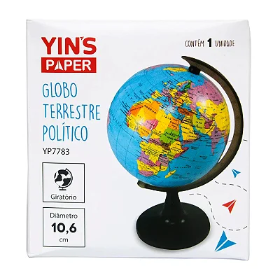 Globo Terrestre Político Giratório