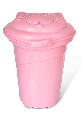 Cesto Gatinho Baby Rosa 36L