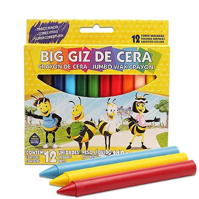Big Giz de Cera C/12 Cores 112g