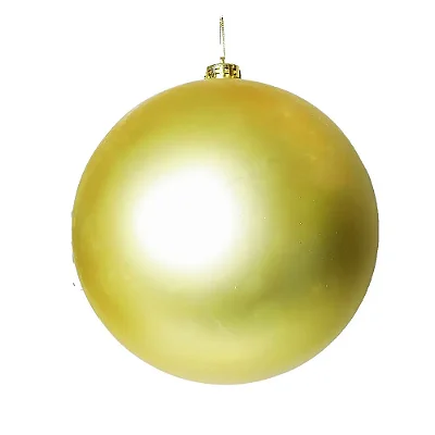 Bola Natal Fosca Dourada 20cm