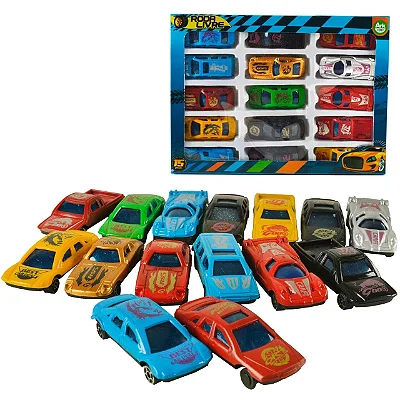 Carrinhos Miniatura Roda Livre 15 Und