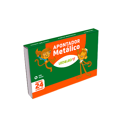 Apontador Metálico Simples Retangular Caixa C/24und