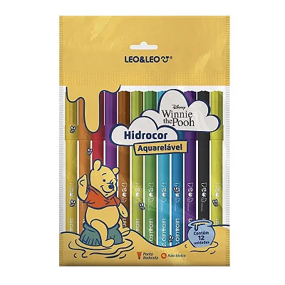 Hidrocor Ursinho Pooh Oppbag C/12 Cores