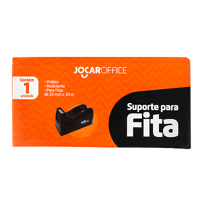 Suporte de Mesa Para Fita Adesiva Médio Preto