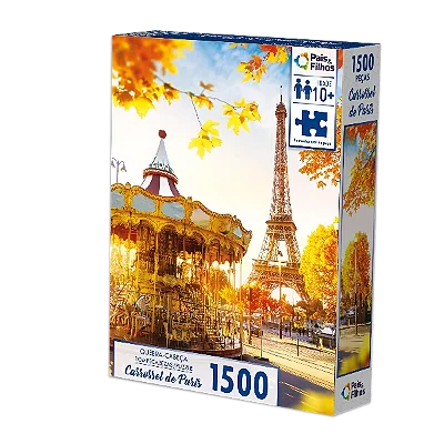 Quebra-Cabeça Carrossel de Paris 1500 Peças