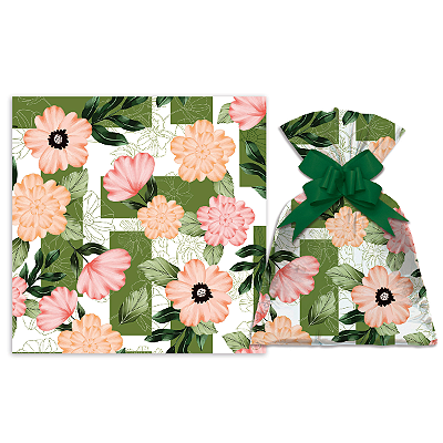 Sacos P/Presente Hibiscus C/50 Und
