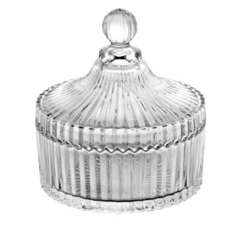 Potiche Vidro Cristal 14,5x15cm